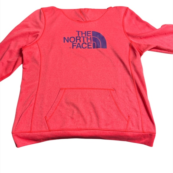 North Face Women's Orange Sweatshirt EUC Size XL - Picture 1 of 4